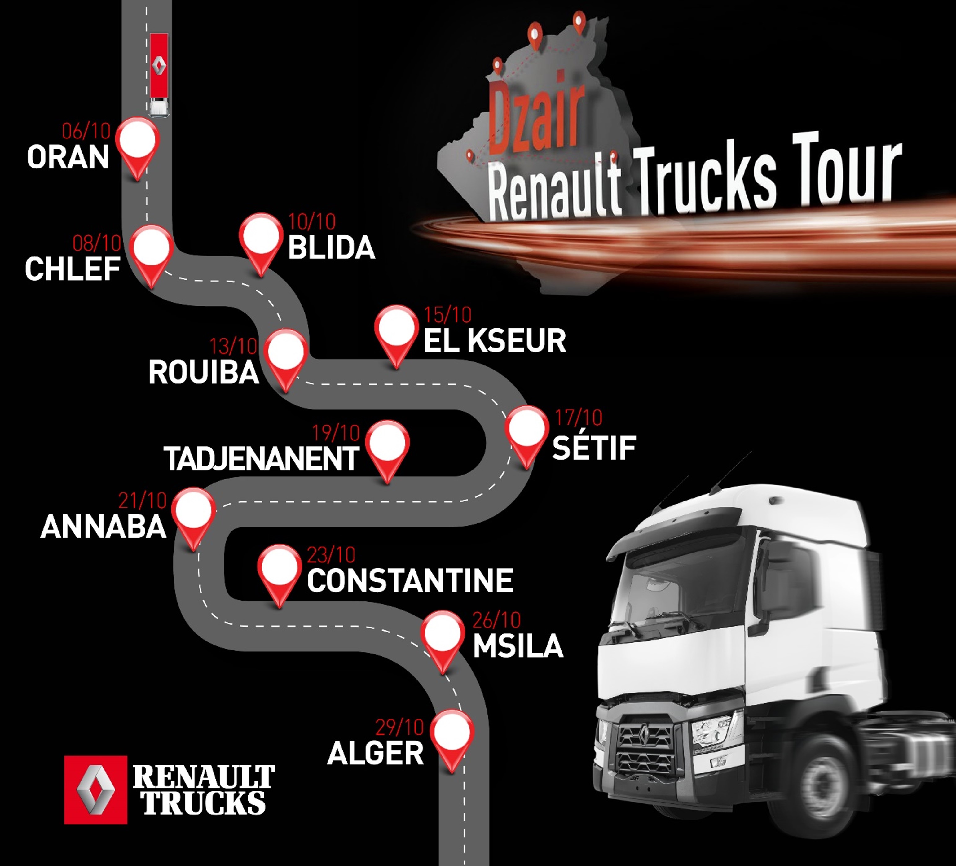 PHOTO - DZAIR RENAULT TRUCKS TOUR 2019